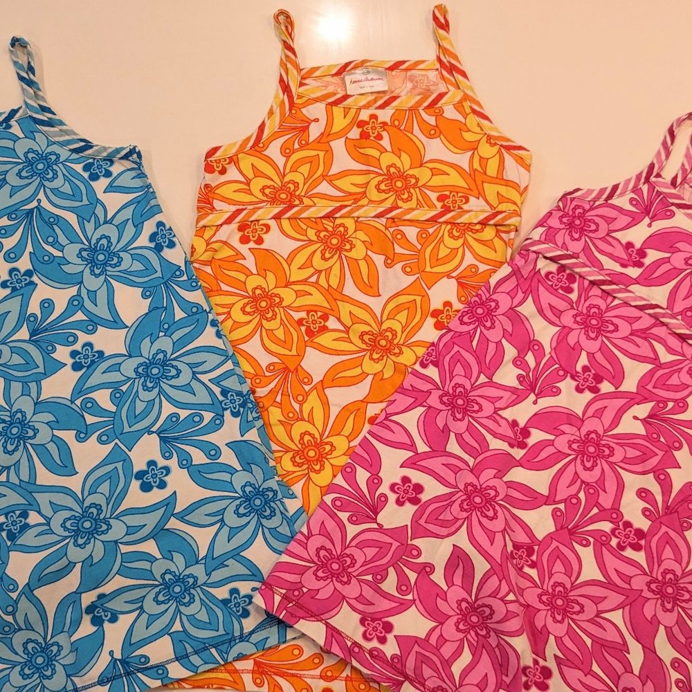 Hanna Andersson bundle of three dresses, size 5. Play condition